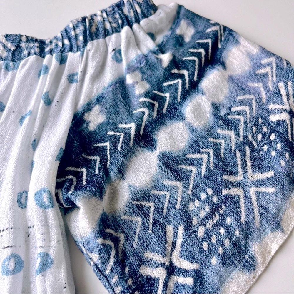 Jen’s Pirate Booty Top Blue and White